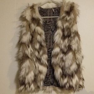 SOLD* Free people faux fur vest